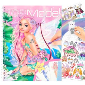 Create your TM - Album de coloriage avec stickers Fantasy