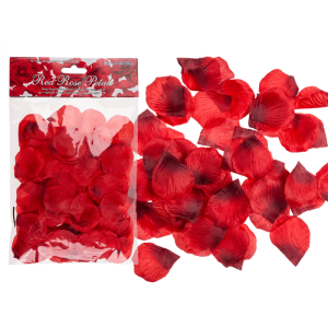 Pétales de rose rouges